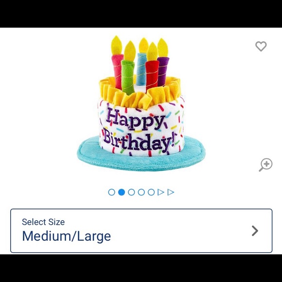 NWT Frisco Happy Birthday Cake Pet Hat - Picture 2 of 7